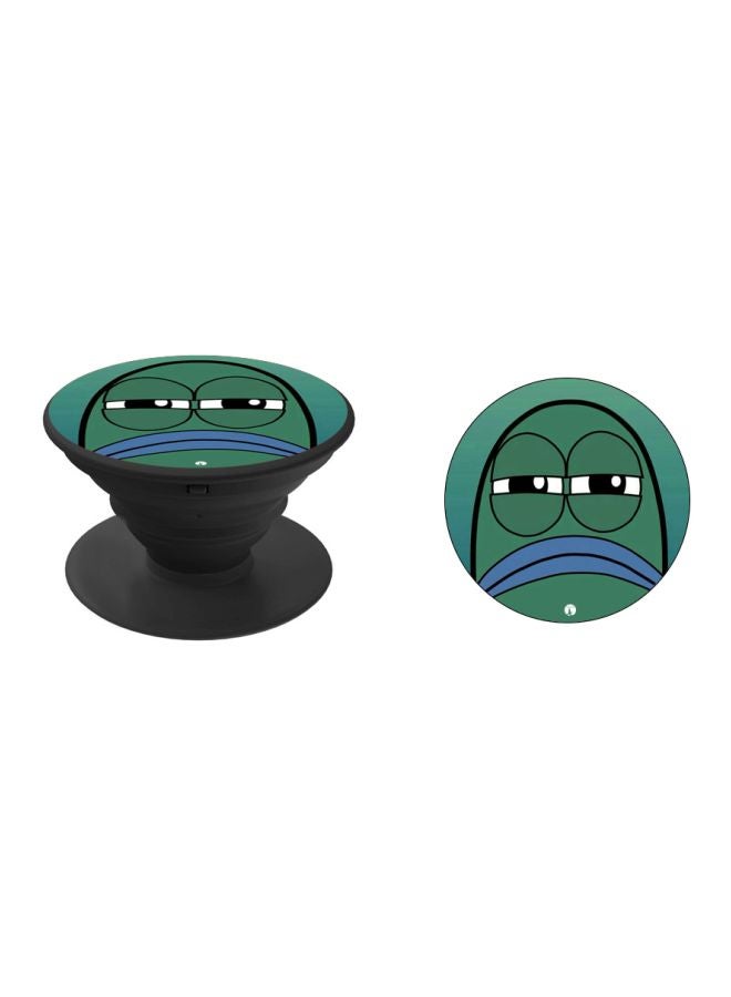 BP Cartoon Printed Pop Socket Phone Holder Green/Blue/Black - Image 2