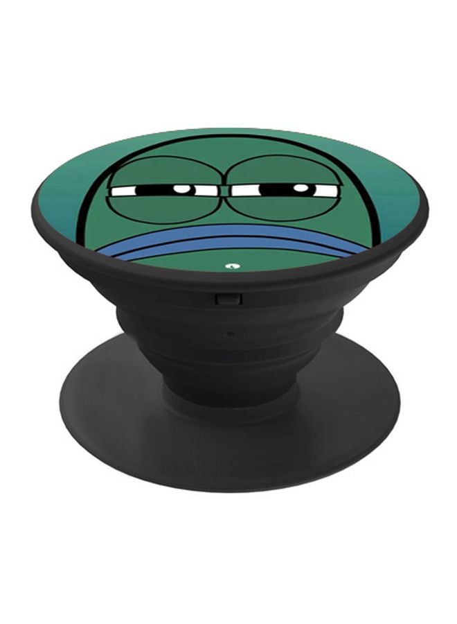 BP Cartoon Printed Pop Socket Phone Holder Green/Blue/Black - Image 1