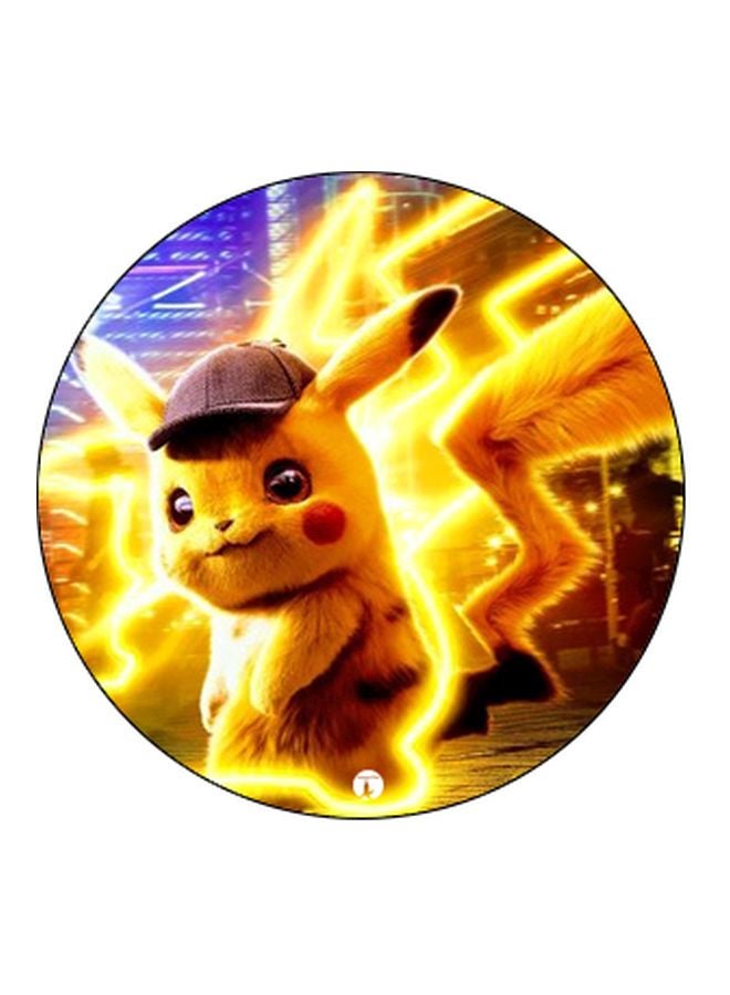 BP Pikachu Printed Pop Socket Phone Holder Yellow/Purple/Black - Image 2