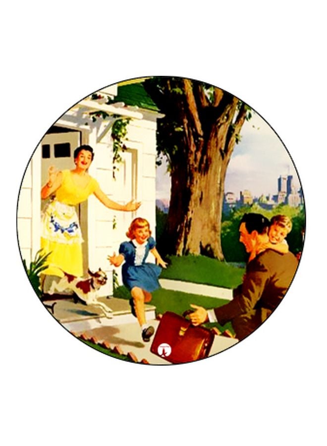 BP Family Printed Pop Socket Phone Holder Yellow/Brown/Black - Image 2