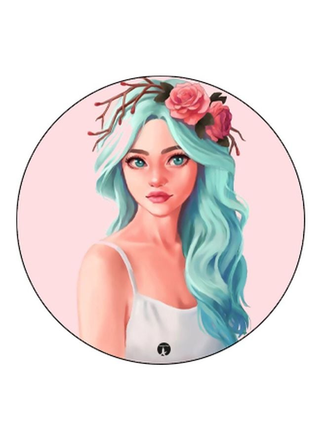 BP Girl Printed Pop Socket Phone Holder Pink/Blue/Black - Image 2