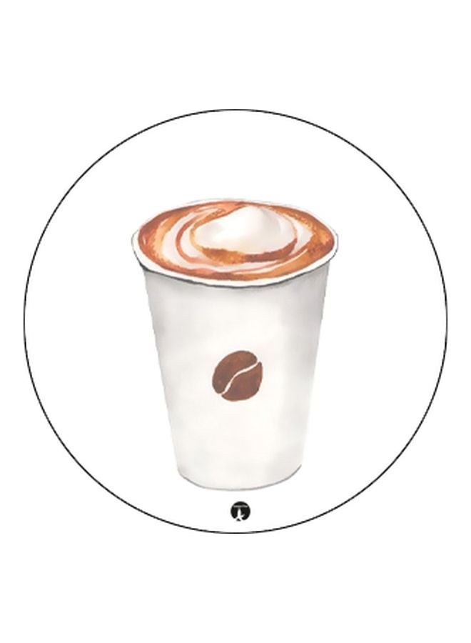 BP Coffee Cup Printed Pop Socket Phone Holder White/Brown/Black - Image 2