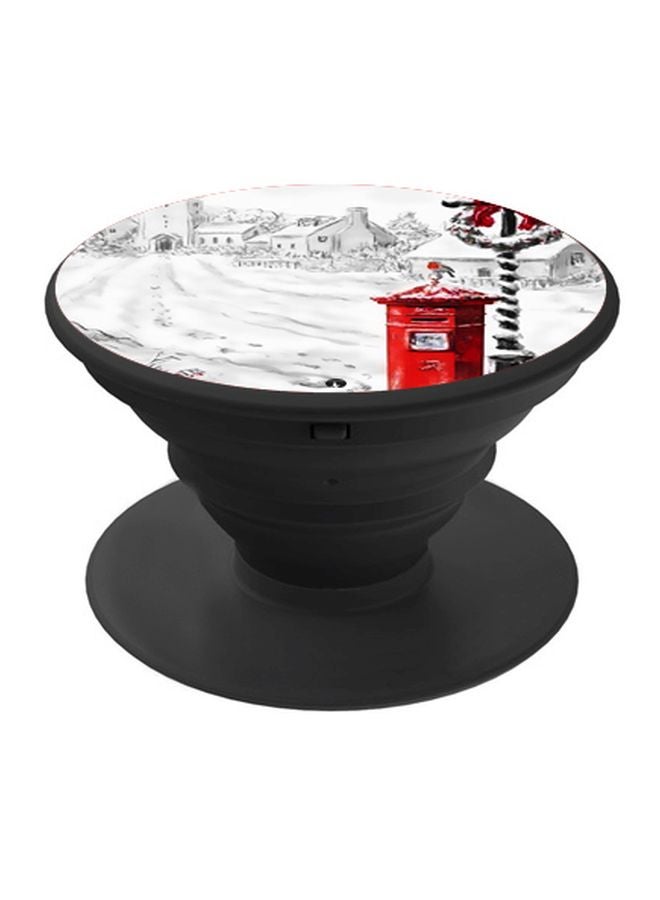 BP Letter Box Printed Pop Socket Phone Holder White/Red/Black - Image 1
