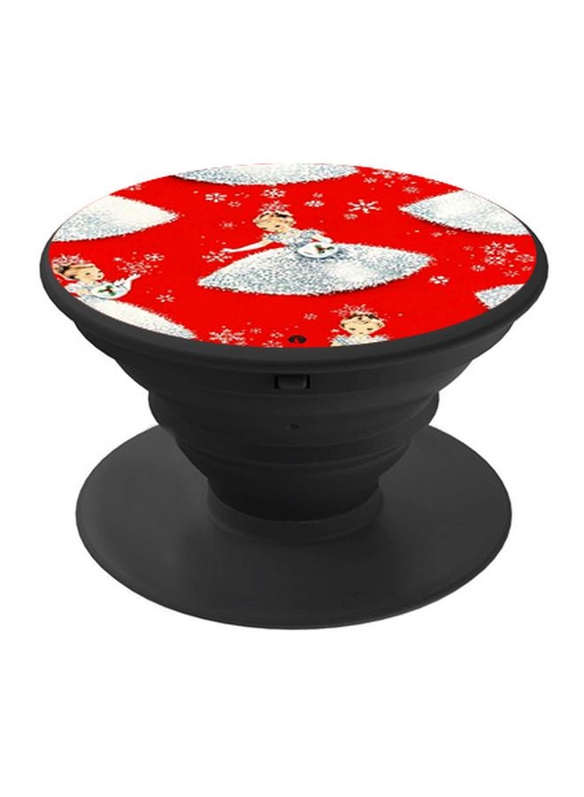 BP Cartoon Printed Pop Socket Phone Holder Red/White/Black - Image 1