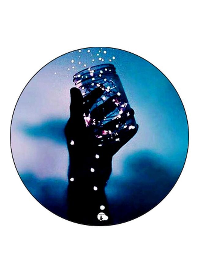 BP Hand Printed Pop Socket Phone Holder Blue/Pink/Black - Image 2