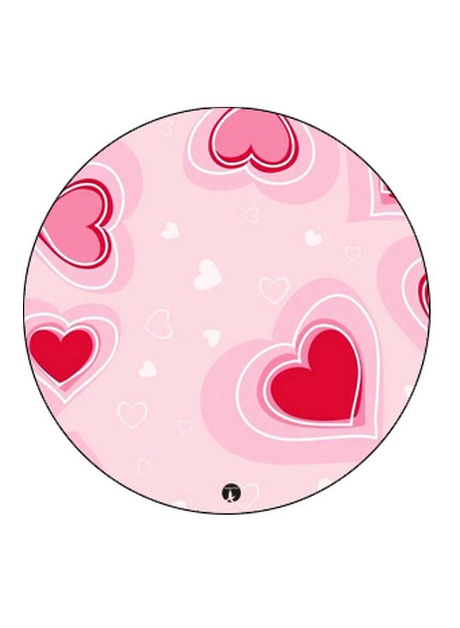 بي بي حامل هاتف بوب سوكيت بطبعة قلب وردي/أحمر/أسود - Image 2