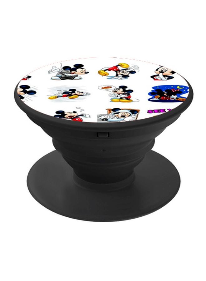 BP Mickey Mouse Printed Pop Socket Phone Holder White/Red/Black - Image 1