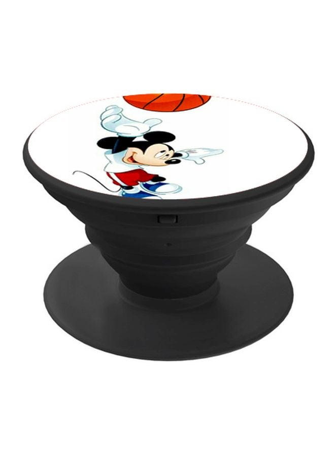 BP Mickey Mouse Printed Pop Socket Phone Holder White/Red/Black - Image 1