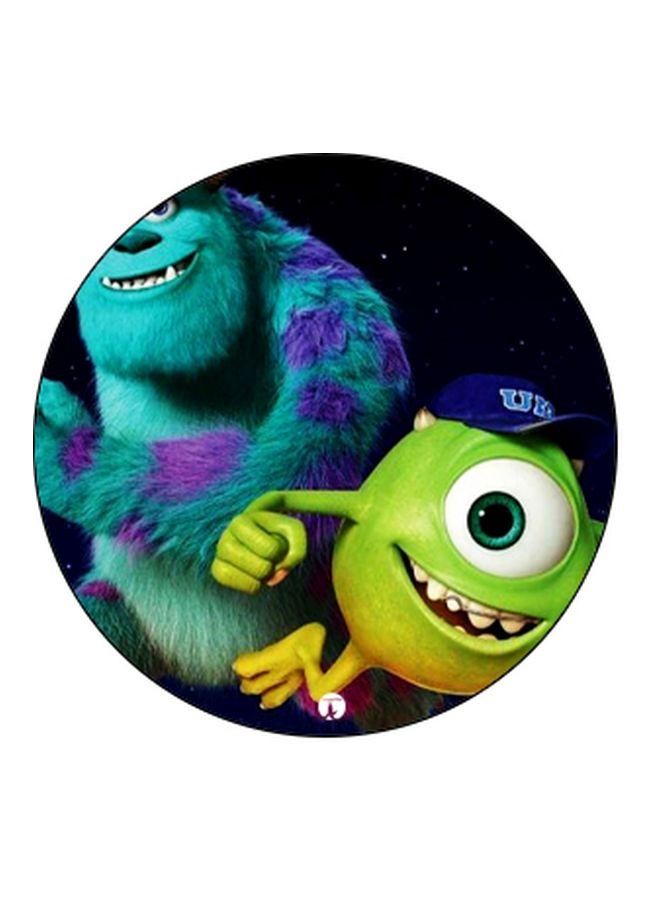 بي بي حامل هاتف على شكل مقبض أصابع منبثق بطبعة رسومات كرتونية الأخضر/ الأرجواني/ الأسود - Image 2