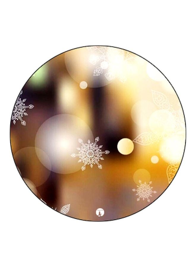 BP Snowflakes Printed Pop Socket Phone Holder Yellow/White/Black - Image 2