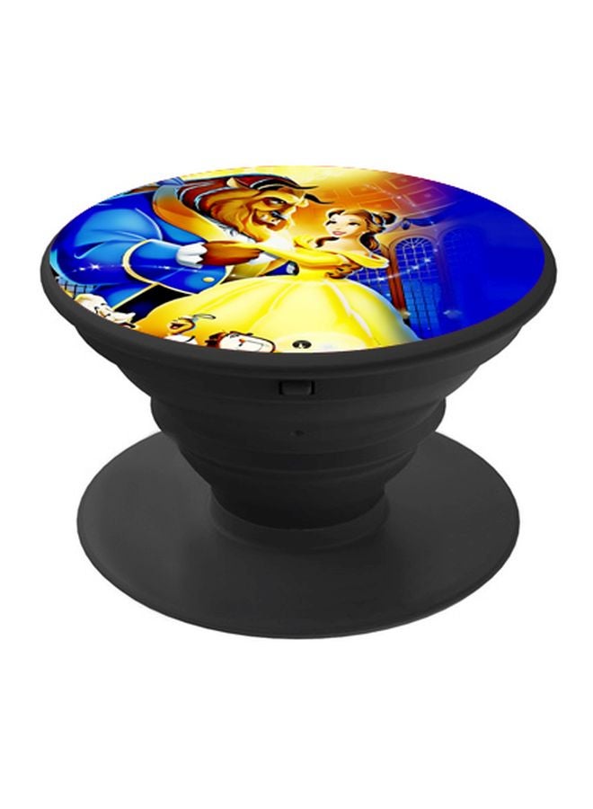 BP Beauty And The Beast Printed Pop Socket Phone Holder Blue/Yellow/Black - Image 1