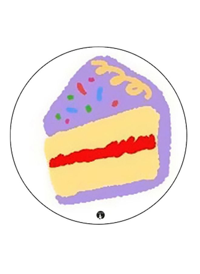 BP Cake Printed Pop Socket Phone Holder Purple/Yellow/Black - Image 2