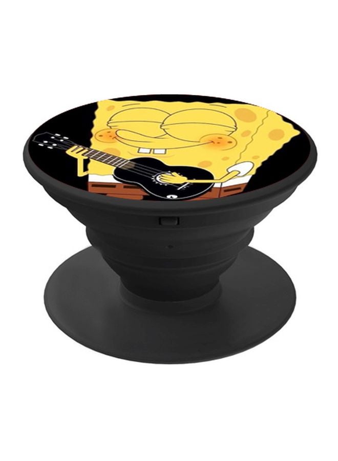 BP SpongeBob SquarePants Printed Pop Socket Phone Holder Yellow/Black - Image 1