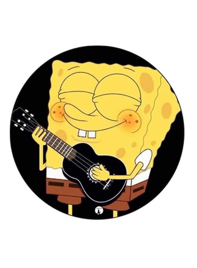BP SpongeBob SquarePants Printed Pop Socket Phone Holder Yellow/Black - Image 2