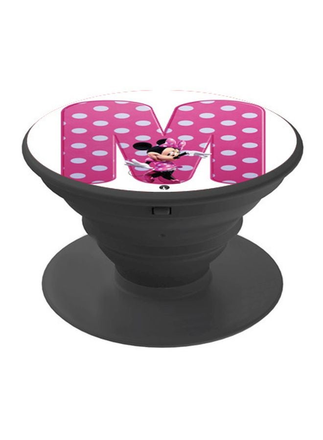 BP Minnie Mouse Printed Pop Socket Phone Holder Pink/White/Black - Image 1