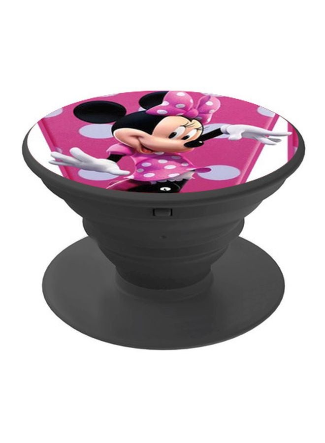 BP Minnie Mouse Printed Pop Socket Phone Holder Pink/White/Black - Image 1