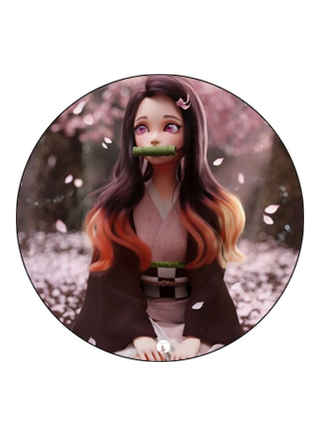 BP Anime Printed Pop Socket Phone Holder Brown/Pink/Black - Image 2