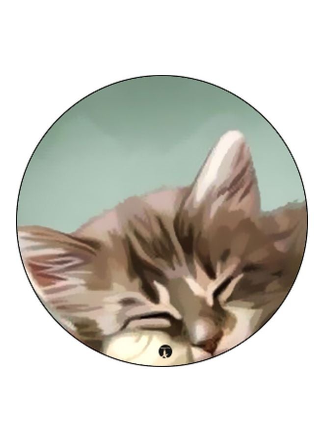 بي بي حامل هاتف بوب سوكيت بطبعة قط أسود/رمادي/أزرق - Image 2