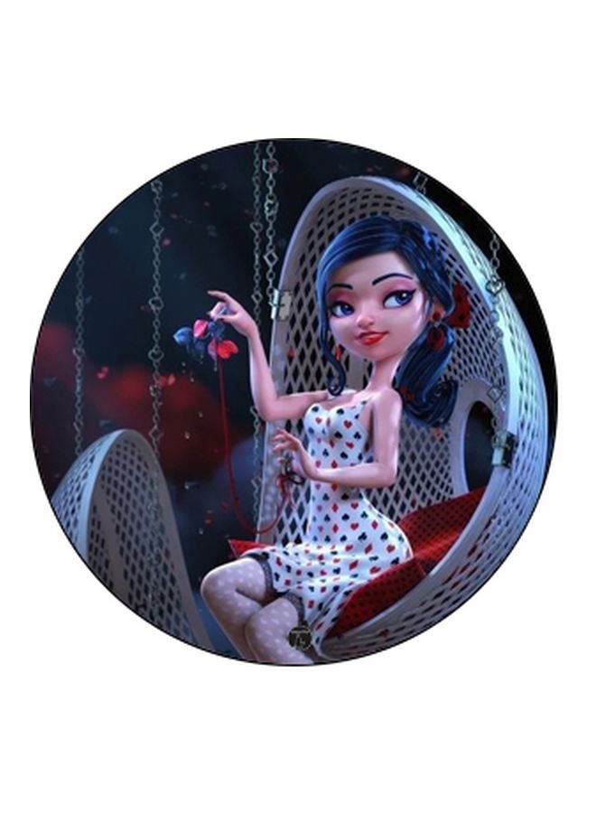 BP Doll Printed Pop Socket Phone Holder Red/White/Black - Image 2