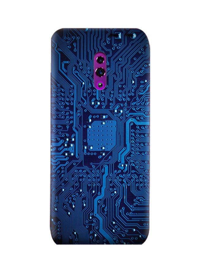 غطاء حماية واق لهاتف أوبو رينو مزين بنمط لوحة دارة كهربائية