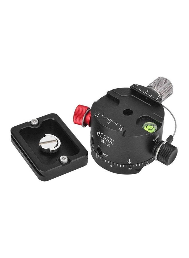 ANDOER Aluminium Alloy Panoramic Ball Head Black/Red - Image 4