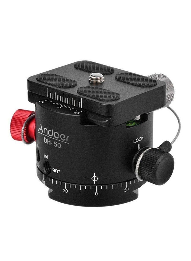 ANDOER Aluminium Alloy Panoramic Ball Head Black/Red - Image 5