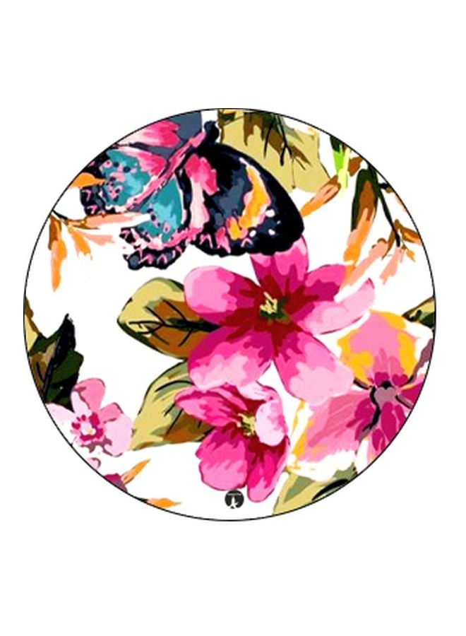BP Flower Printed Pop Socket Phone Holder Pink/Yellow/White - Image 2