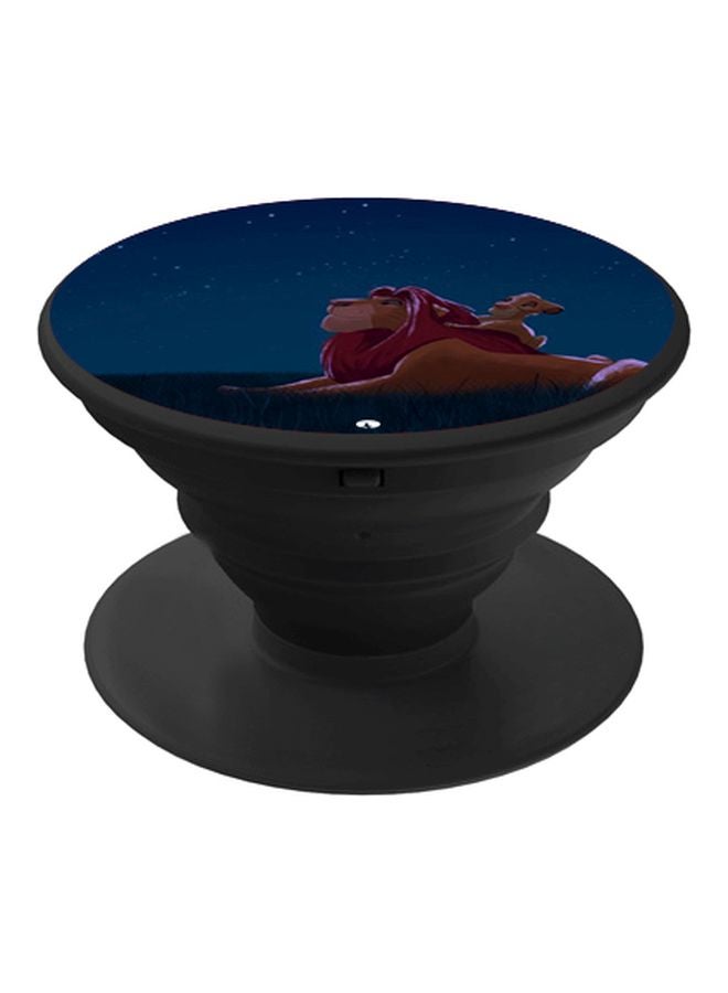 BP The Lion King Printed Pop Socket Phone Holder Blue/Beige/Black - Image 1
