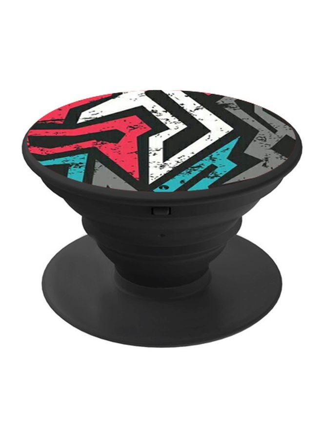BP Printed Pop Socket Phone Holder Black/White/Red - Image 1