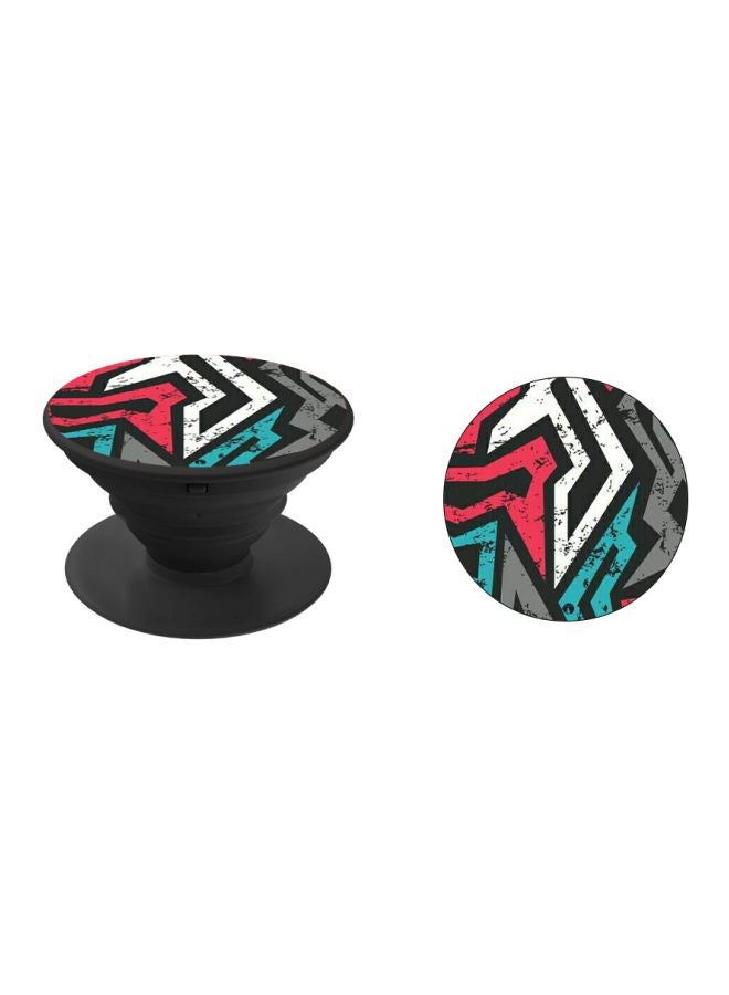 BP Printed Pop Socket Phone Holder Black/White/Red - Image 2