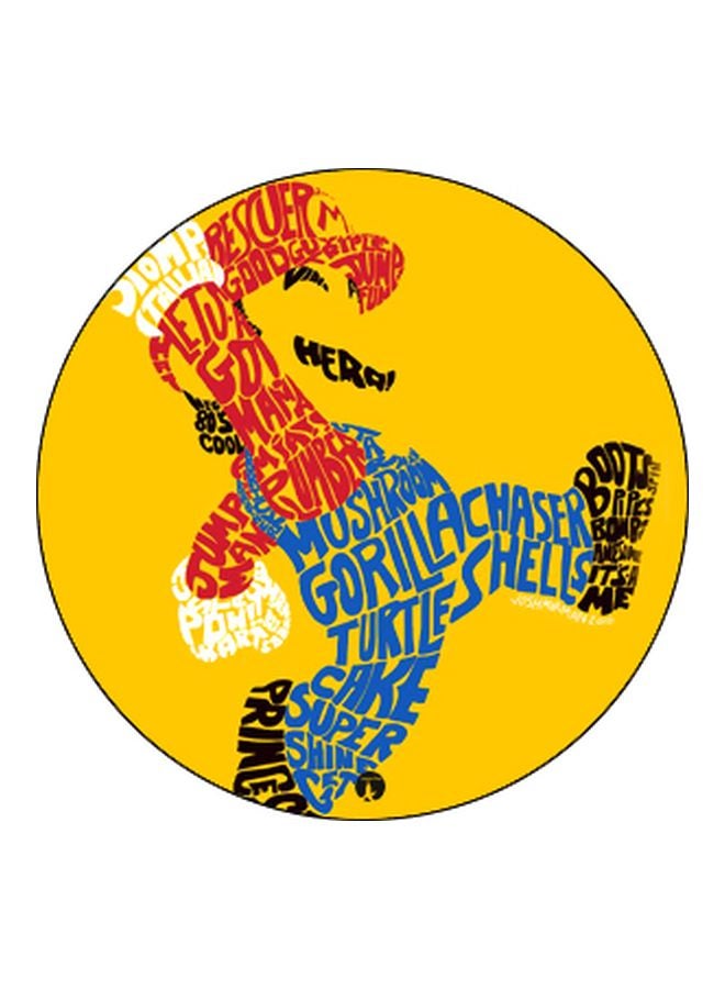 BP Cartoon Printed Pop Socket Phone Holder Yellow/Blue/Black - Image 2