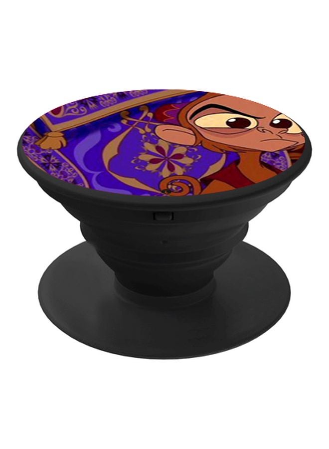 BP Aladdin Character Printed Pop Socket Phone Holder Purple/Brown/Black - Image 1