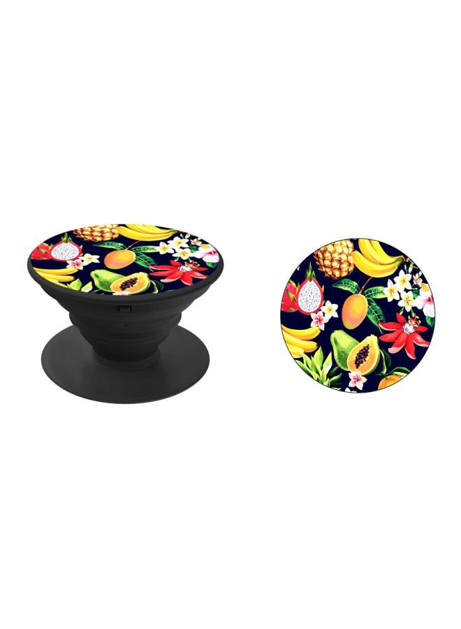 BP Fruits Printed Pop Socket Phone Holder Yellow/Red/Black - Image 2