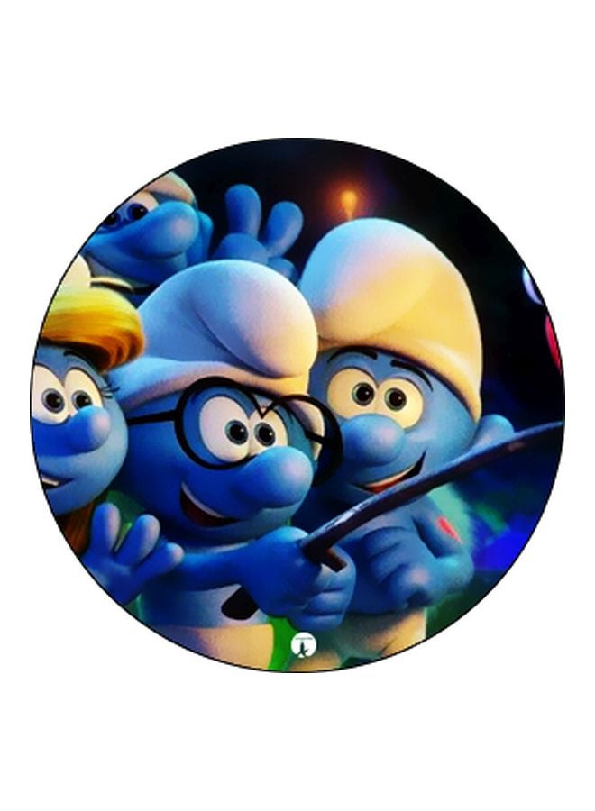 BP Cartoon Smurf Printed Pop Socket Phone Holder Blue/White/Black - Image 2