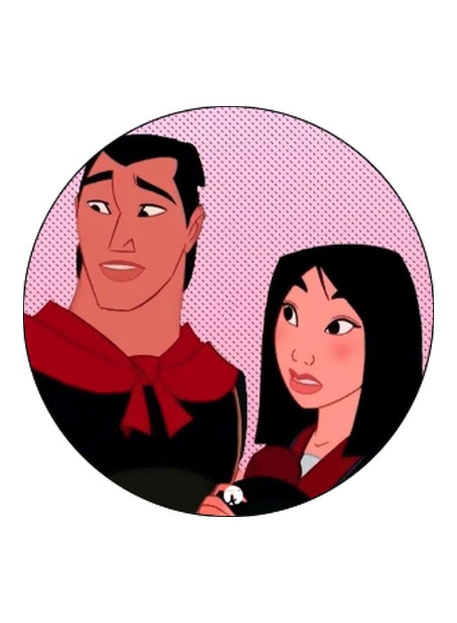 BP Cartoon Characters Printed Pop Socket Phone Holder Red/Beige/Black - Image 2