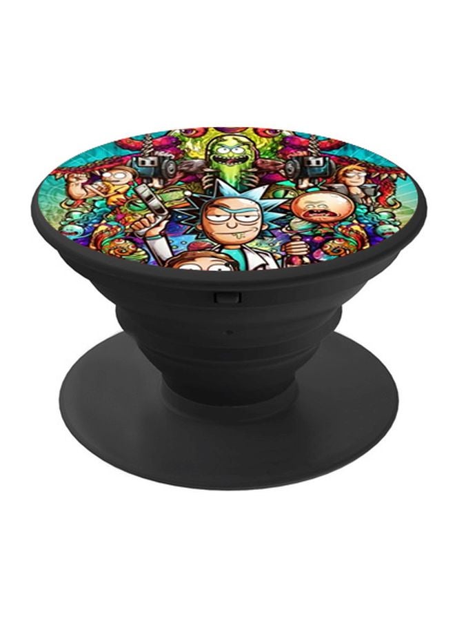 BP - Rick And Morty Printed Pop Socket Phone Holder Blue - Image 1