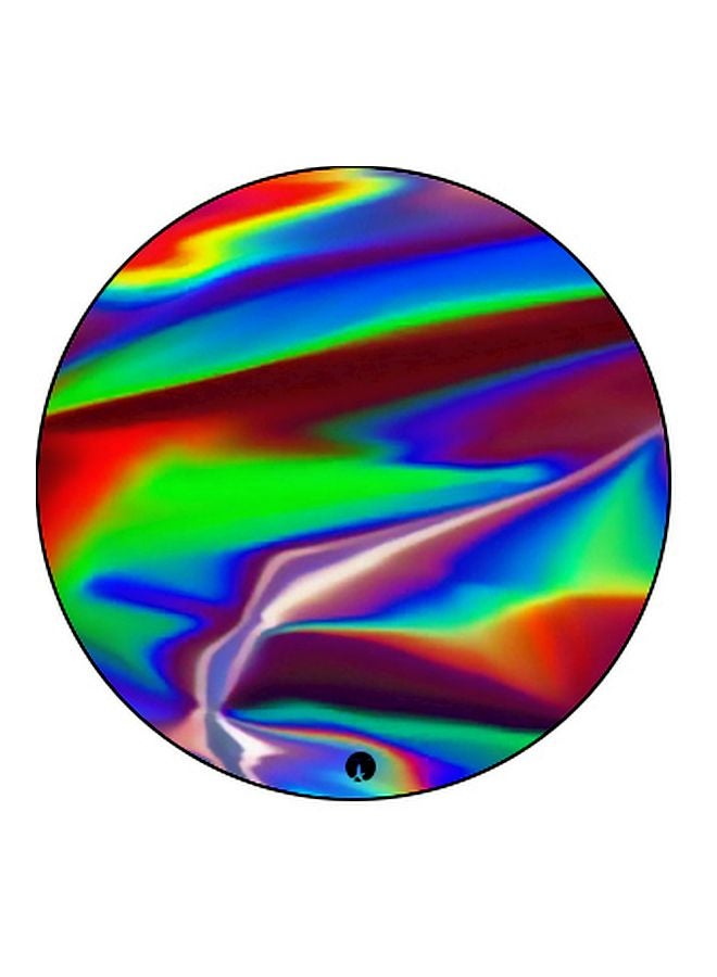 BP - Holographic Pattern Printed Pop Socket Phone Holder Brown/Green/Black - Image 1