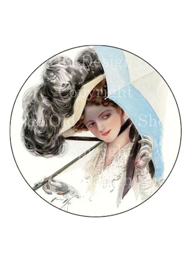 BP Girl Printed Pop Socket Phone Holder White/Grey/Black - Image 2