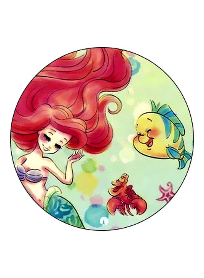 BP Mermaid Ariel Printed Pop Socket Phone Holder Red/Green/Black - Image 2
