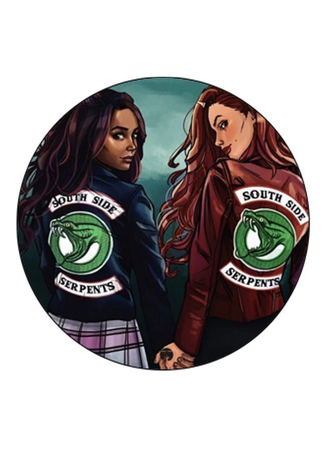 بي بي حامل هاتف على شكل مقبض أصابع منبثق بطبعة رسومات كرتونية أزرق/بني/أخضر - Image 2