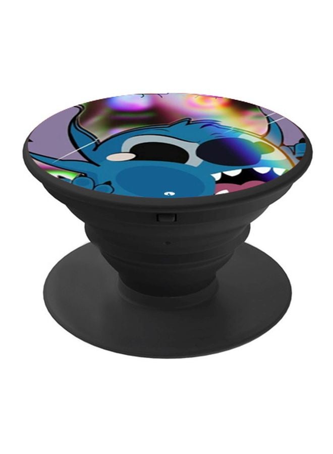 بي بي حامل هاتف على شكل مقبس منبثق بنمط مطبوع لستيتش أزرق - Image 1