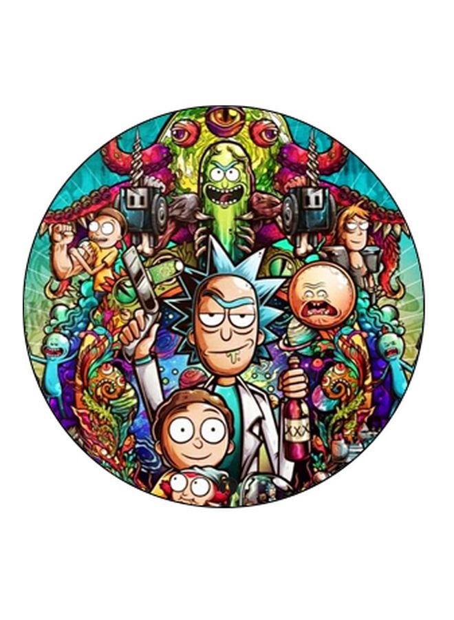 BP - Rick And Morty Printed Pop Socket Phone Holder Blue - Image 1