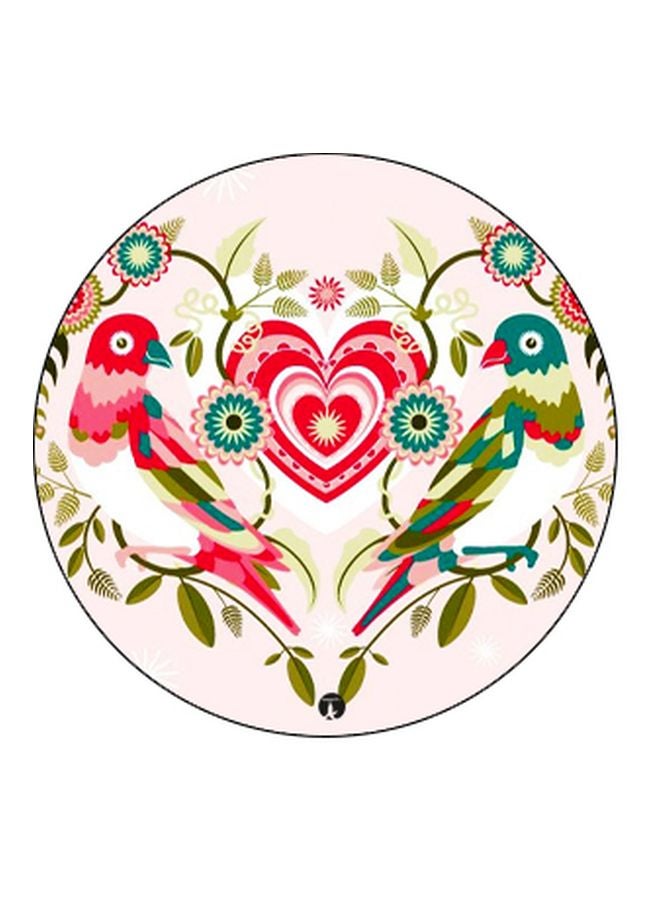 BP Cute Birds And Heart Printed Pop Socket Phone Holder Pink - Image 2