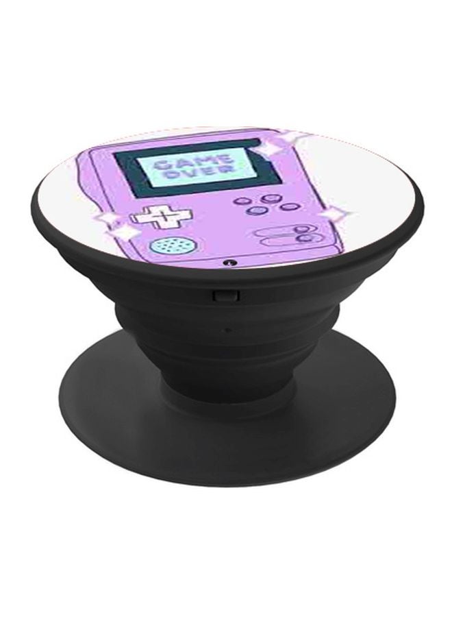 BP Game Over Printed Pop Socket Phone Holder Violet/Green/Black - Image 1