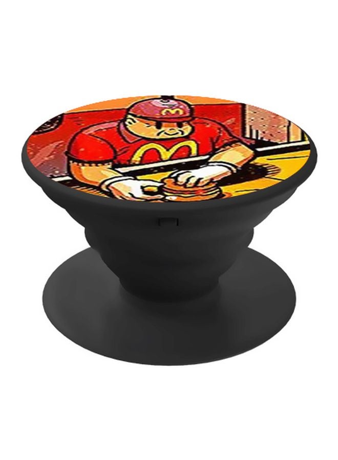 BP McDonald's Printed Pop Socket Phone Holder Red/Yellow - Image 1
