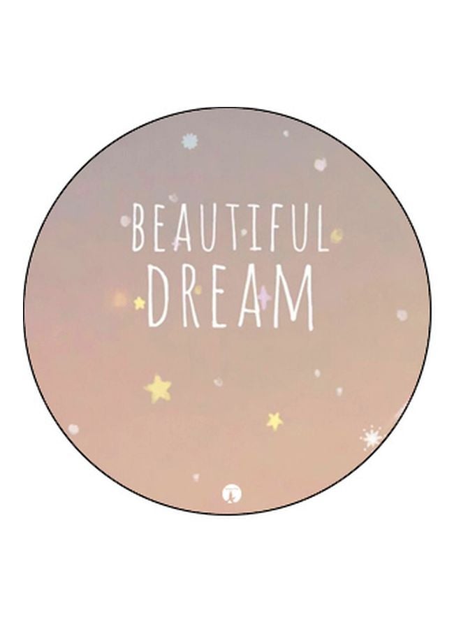 BP Beautiful Dream Printed Pop Socket Phone Holder Beige/White - Image 2