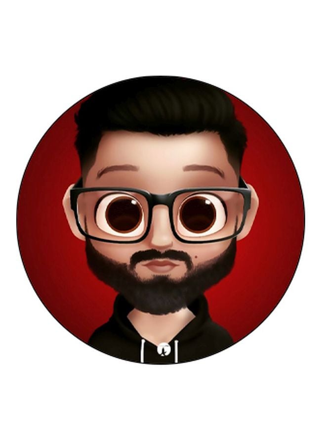 BP Cartoon Printed Pop Socket Phone Holder Red/Black/Beige - Image 2