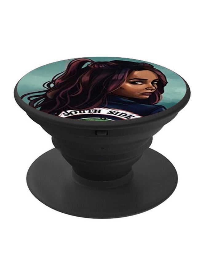 BP Cartoon Printed Pop Socket Phone Holder Blue/Brown/Green - Image 1