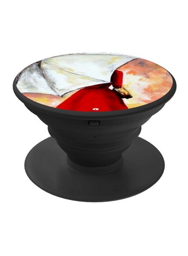BP Cartoon Printed Pop Socket Phone Holder White/Red/Black - Image 1