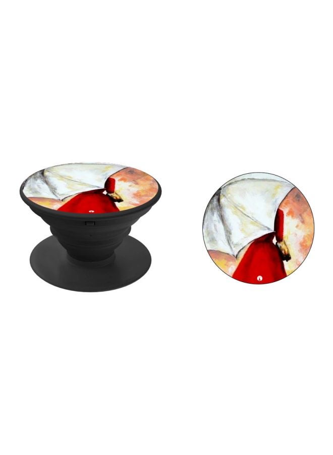BP Cartoon Printed Pop Socket Phone Holder White/Red/Black - Image 2